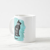 Thuis is waar de kat blauw is koffiemok (Voorkant links)