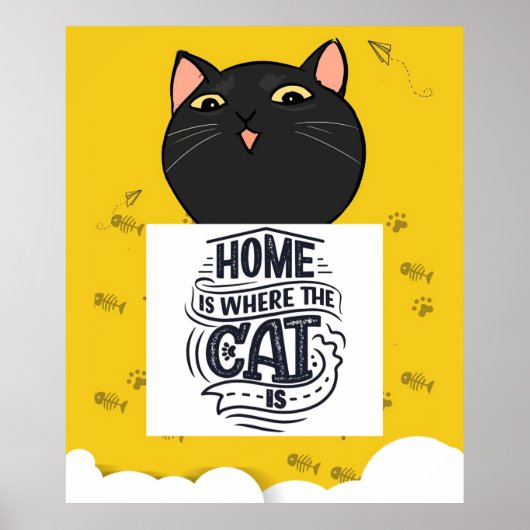 Thuis is waar de kat is | Beste katteeigenaar Poster (Voorkant)