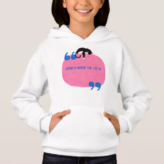 Thuis is waar de kat is | Gezellige Cat Lover Hood
