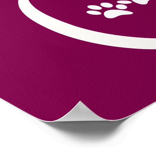 Thuis is waar de kat is kleine poten poster (Hoek)