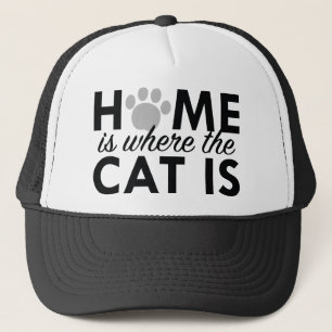 Thuis is waar de kat is trucker pet