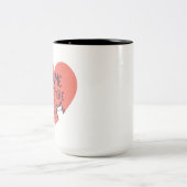 Thuis is waar de kat is tweekleurige koffiemok (Center)