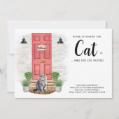 Thuis is waar de kat is We hebben de kat verplaats Aankondiging (Voorkant)