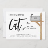 Thuis is waar de kat is We hebben de kat verplaats Aankondiging (Voorkant)