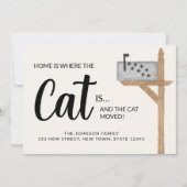 Thuis is waar de kat is We hebben de kat verplaats Aankondiging (Voorkant)