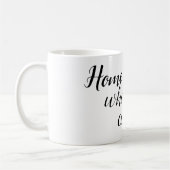 Thuis is waar de koffie is koffiemok (Links)