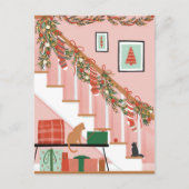 Thuis is waar de kousen zijn feestdagenkaart (Voorkant)