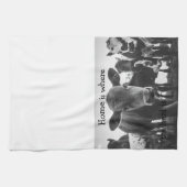 Thuis is waar de kudde keukenhanddoek is (Horizontaal)