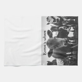 Thuis is waar de kudde keukenhanddoek is