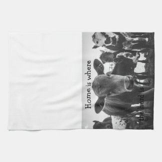 Thuis is waar de kudde keukenhanddoek is