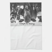 Thuis is waar de kudde keukenhanddoek is (Verticaal)