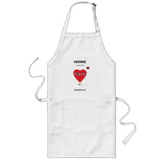 Thuis is waar de kunst is. (Apron) Lang Schort