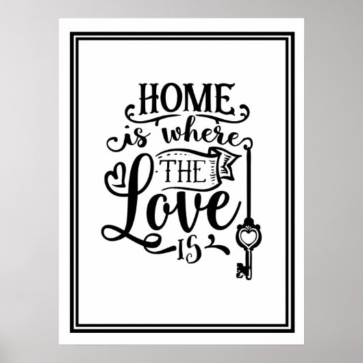 Thuis is waar de liefde is poster (Voorkant)