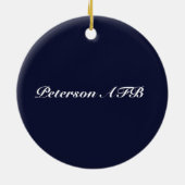 Thuis is waar de luchtmacht ons Ornament stuurt (Achterkant)