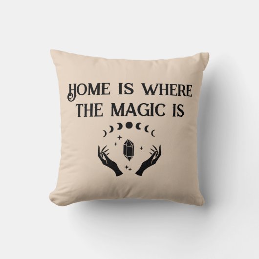Thuis is waar de magie is kussen (Voorkant)