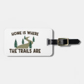 Thuis is waar de paden wandelen bagagelabel (Voorkant horizontaal)