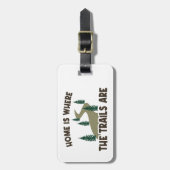 Thuis is waar de paden wandelen bagagelabel (Voorkant verticaal)