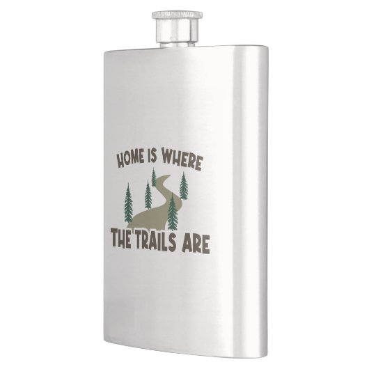 Thuis is waar de paden wandelen flacon (Links)