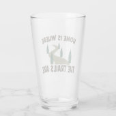 Thuis is waar de paden wandelen glas (Achterkant)