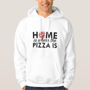 Thuis Is Waar De Pizza Is Hoodie