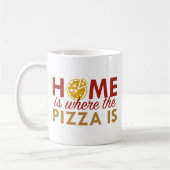 Thuis is waar de Pizza is Koffiemok (Links)
