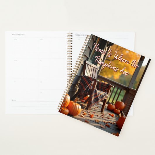 Thuis is waar de pompoenen zijn herfst planner (Display)