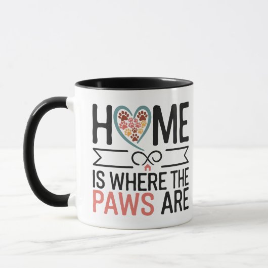 Thuis is waar de poten zijn dierenliefhebbers gesc mok (Links)