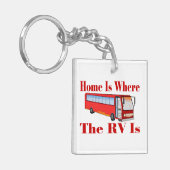 Thuis is waar de RV Sleutelhanger (Voorkant Links)