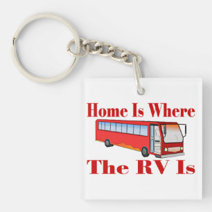 Thuis is waar de RV Sleutelhanger