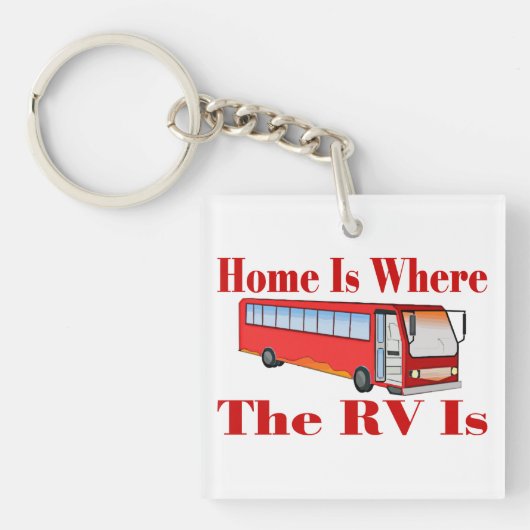 Thuis is waar de RV Sleutelhanger (Voorkant)