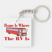 Thuis is waar de RV Sleutelhanger (Achterkant)