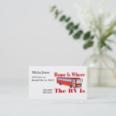 Thuis is waar de RV Visitekaartje (Staand voorkant)