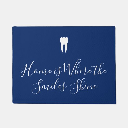 Thuis is waar de Smile Shine Floormat Deurmat (Voorkant)