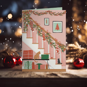 Thuis is waar de sokken zijn feestdagen kaart