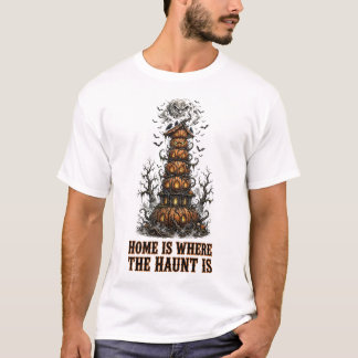 Thuis Is Waar De Spuk Is T-shirt Grappige Hallowee