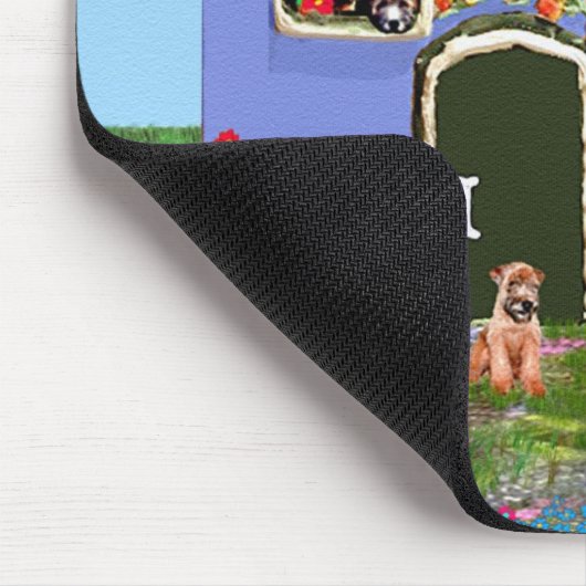 Thuis is waar de Wheaten is Muismat (Hoek)