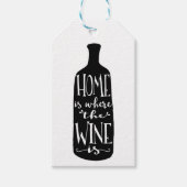 Thuis is waar de wijn is cadeaulabel (Voorkant)