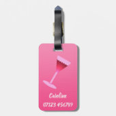 Thuis is waar de wijn is. Gepersonaliseerd, jouw n Bagagelabel (Achterkant verticaal)