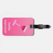 Thuis is waar de wijn is. Gepersonaliseerd, jouw n Bagagelabel (Achterkant horizontaal)