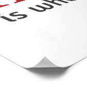 Thuis is waar de wijn is. poster (Hoek)