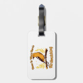 Thuis is waar er vogelobservatie is bagagelabel (Achterkant verticaal)