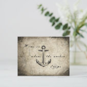 Thuis is waar het anker valt briefkaart (Staand voorkant)