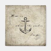 Thuis is waar het anker valt magneet (Voorkant)