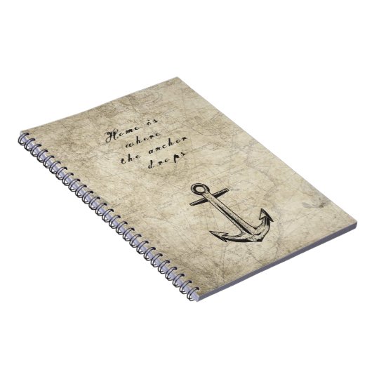 Thuis is waar het anker valt notitieboek (Rechterzijde)