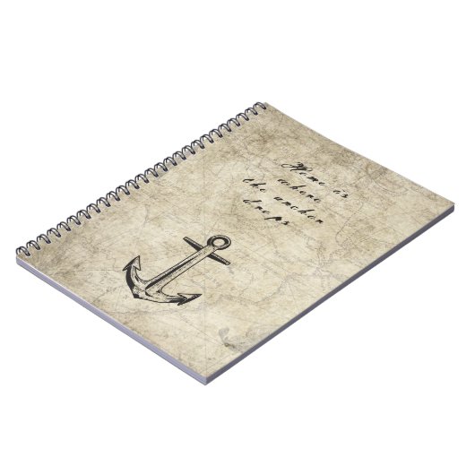 Thuis is waar het anker valt notitieboek (Linkerzijde)