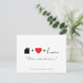 Thuis is waar het hart bestaat uit de verkoop van  briefkaart (Staand voorkant)