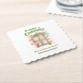 Thuis is waar het hart | Budget makelaar Kerstmis Kartonnen Onderzetters (Gebogen)