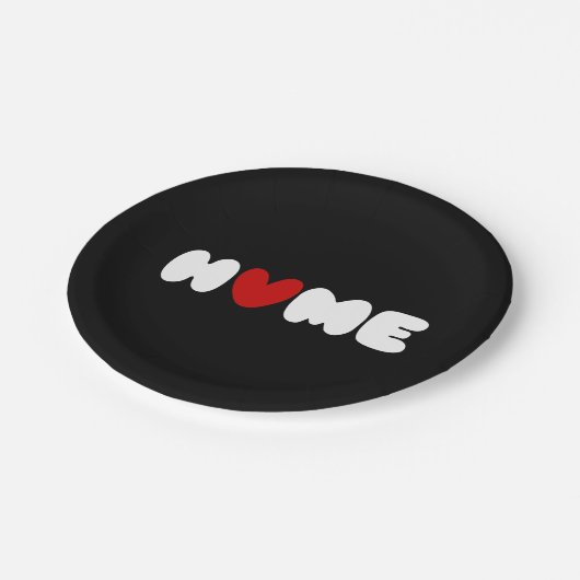 Thuis is waar het hart Bumpersticker is Papieren Bordje (Gekanteld)