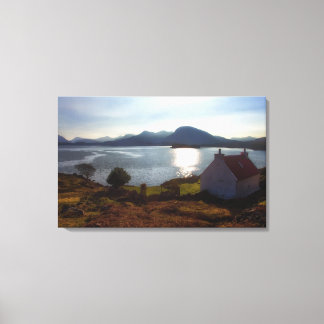 Thuis is waar het hart canvas afdruk