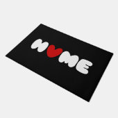 Thuis is waar het hart doormat is deurmat (Schuin)